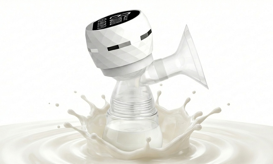 Image 6: Elektrische borstpomp met fles van 180 ml.