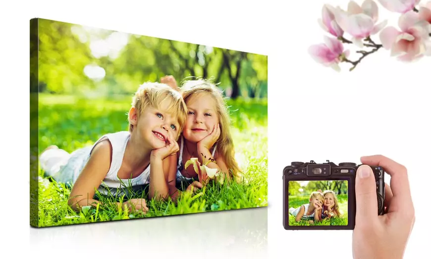 Image 1: Foto-lienzo personalizable en Printerpix