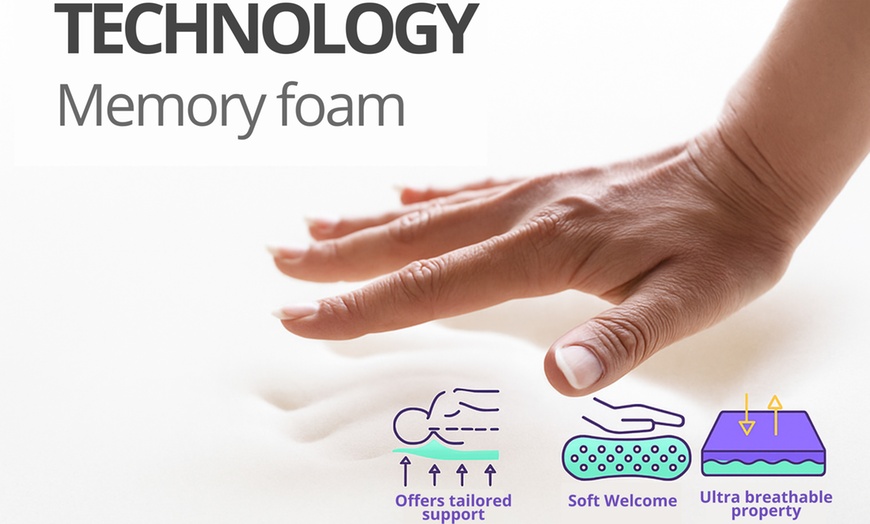 Image 7: Colchón Nuage con espuma viscoelástica y muelles ensacados de Sampur