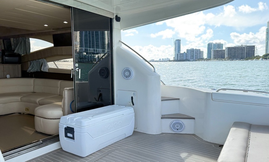 Image 20: Private Luxury Yacht 60 ft + Up to 13 People from Miami River!