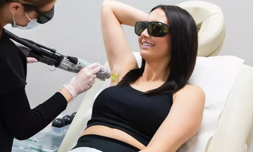 81% Off 6 Laser Hair Removal Sessions for Underarms or Face