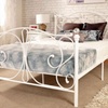 Image 1: Crystal Metal Bed Frame with Optional Mattress