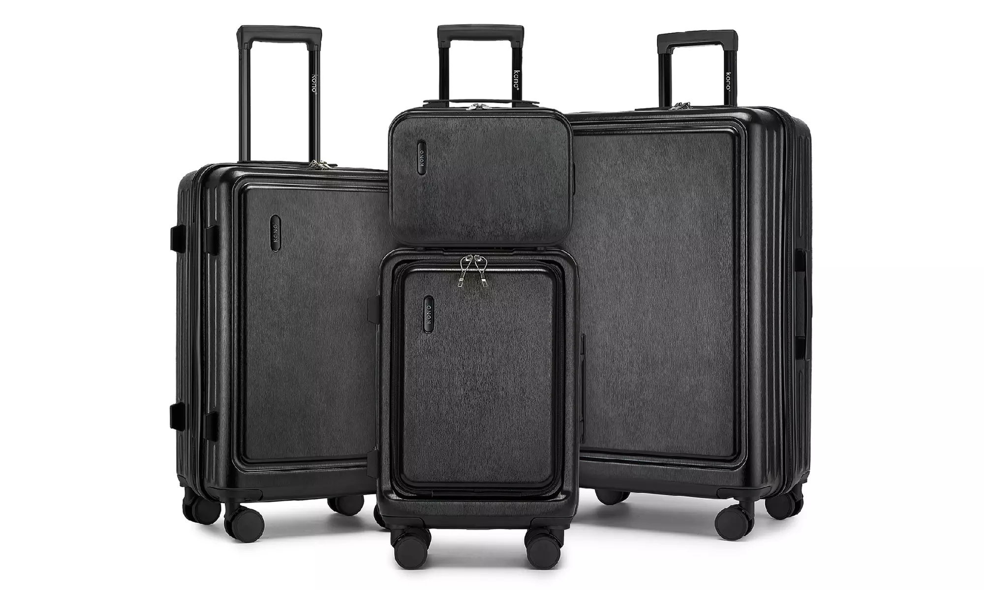 KONO Hardshell Luggage Set with TSA Lock and 360° Spinner Wheels