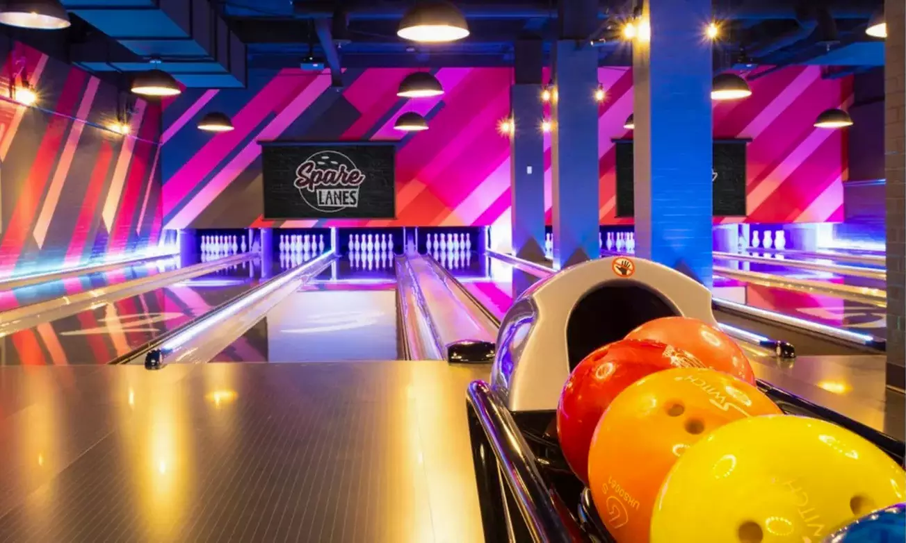 Enjoy Prime-Time Cosmic Bowling for 1 or 2-Hour w/ Shoes for 6 People