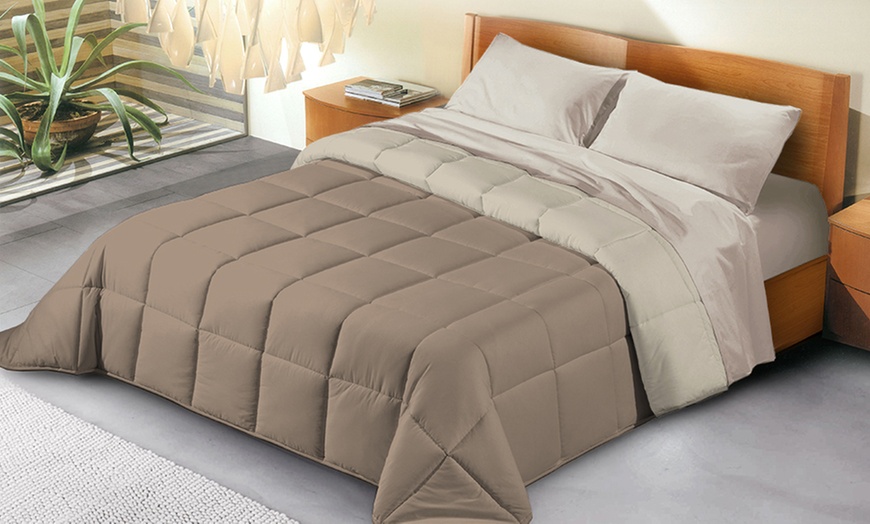 Image 9: Italiaanse dubbelzijdige microvezel sprei