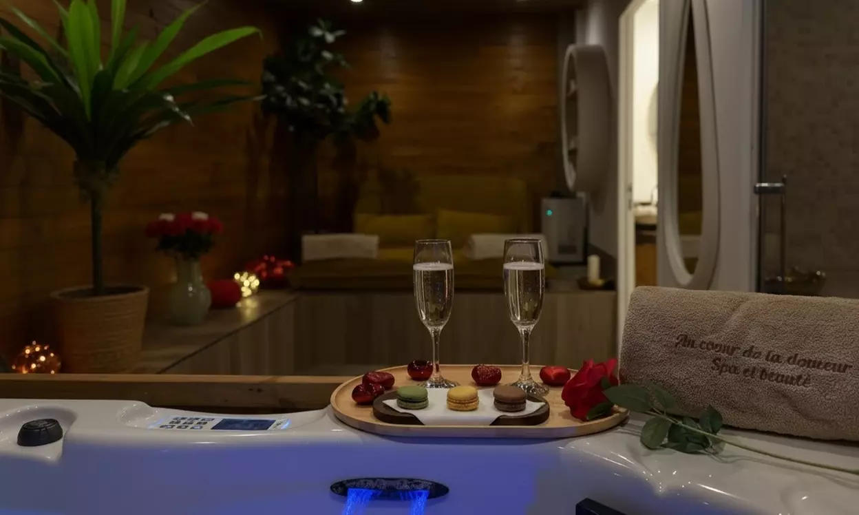 Accès au spa pour 2 personnes, massage, gommage, collation