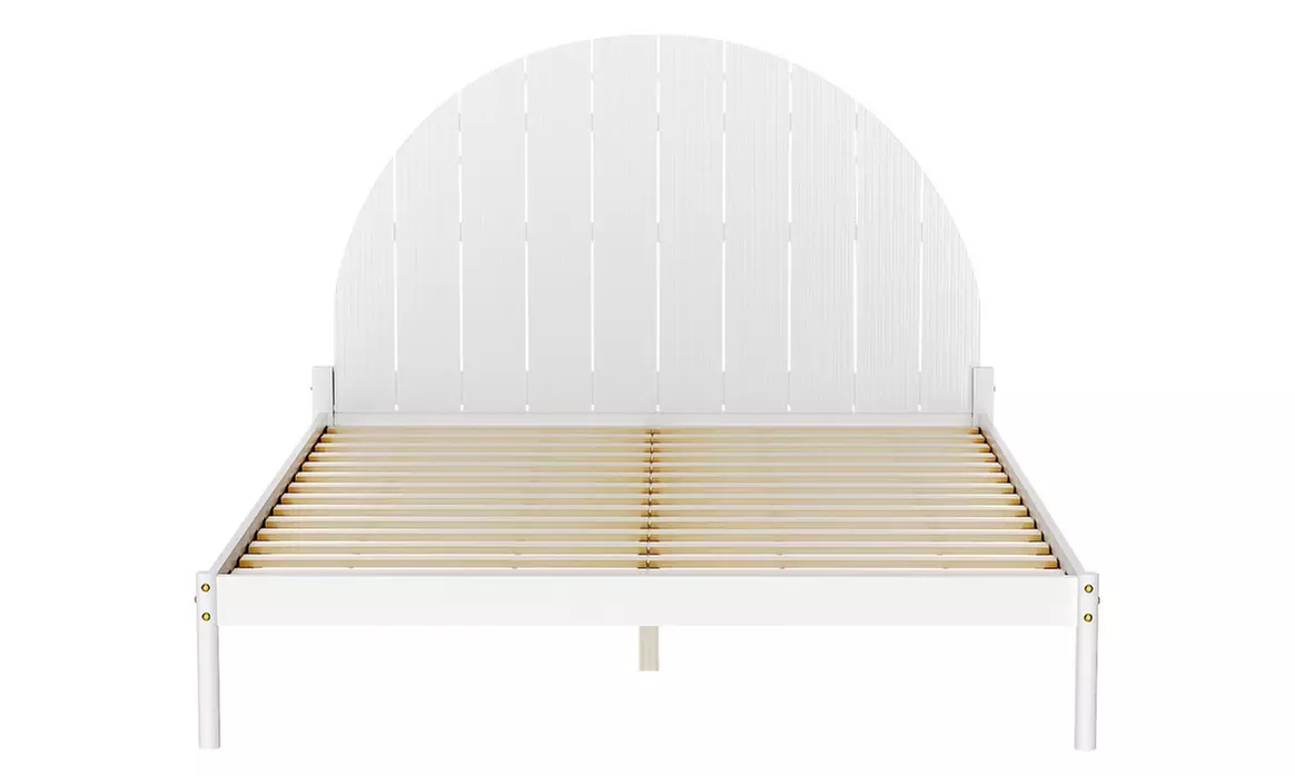 Artiss Bed Frame Queen Size Wooden White