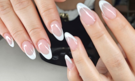 Medium Acrylic Fullset with Basic Design (Two Nails) - Milea's MindBody Wellness