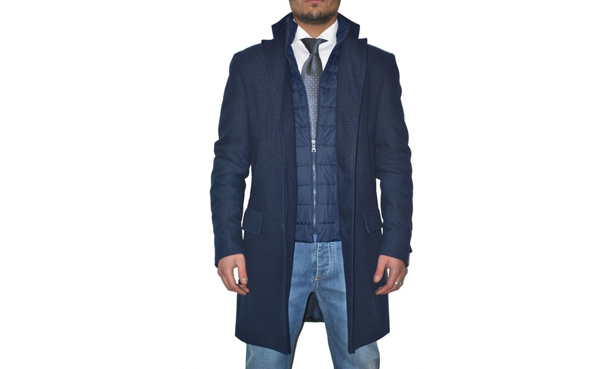 Image 4: Cappotto classico da uomo in lana