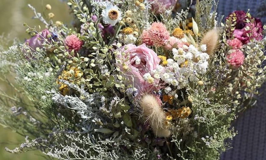 Image 2: Wedding Florals with Wild Flower or Semi-Custom Wedding Bouquet