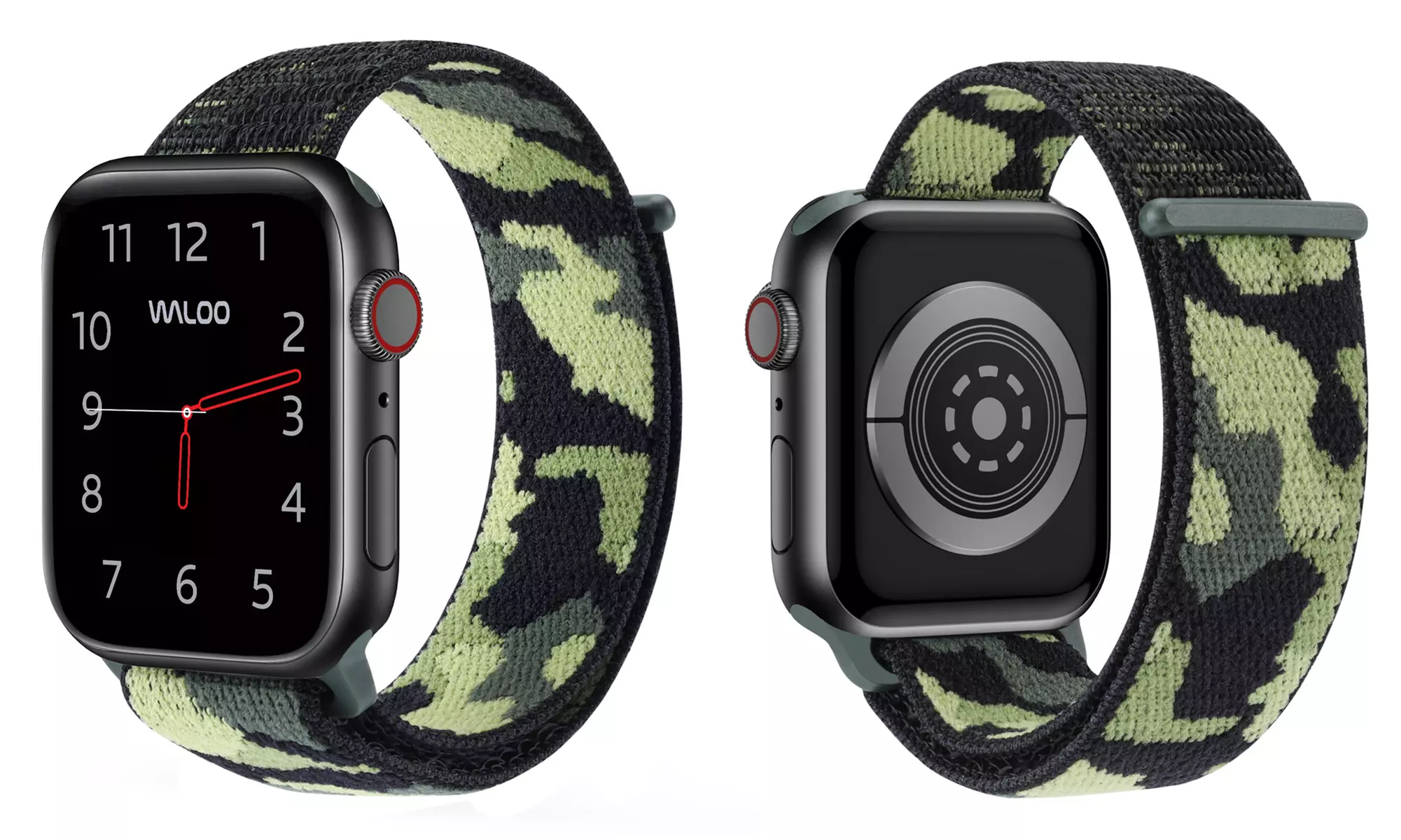 Waloo Camo Woven Nylon Replacement Band For Apple Watch - All Series