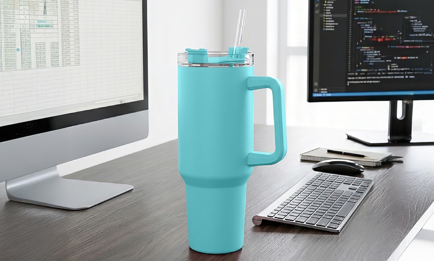 Image 5: Borraccia termica con cannuccia da 1200 ml