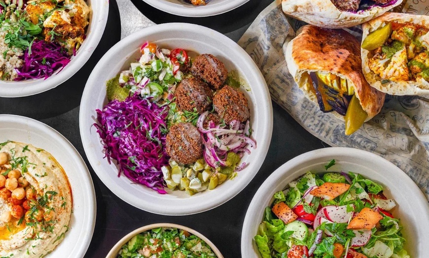 Image 2: Falafel Vouchers or Full Plant-Based Meals for One, Two, or Four 