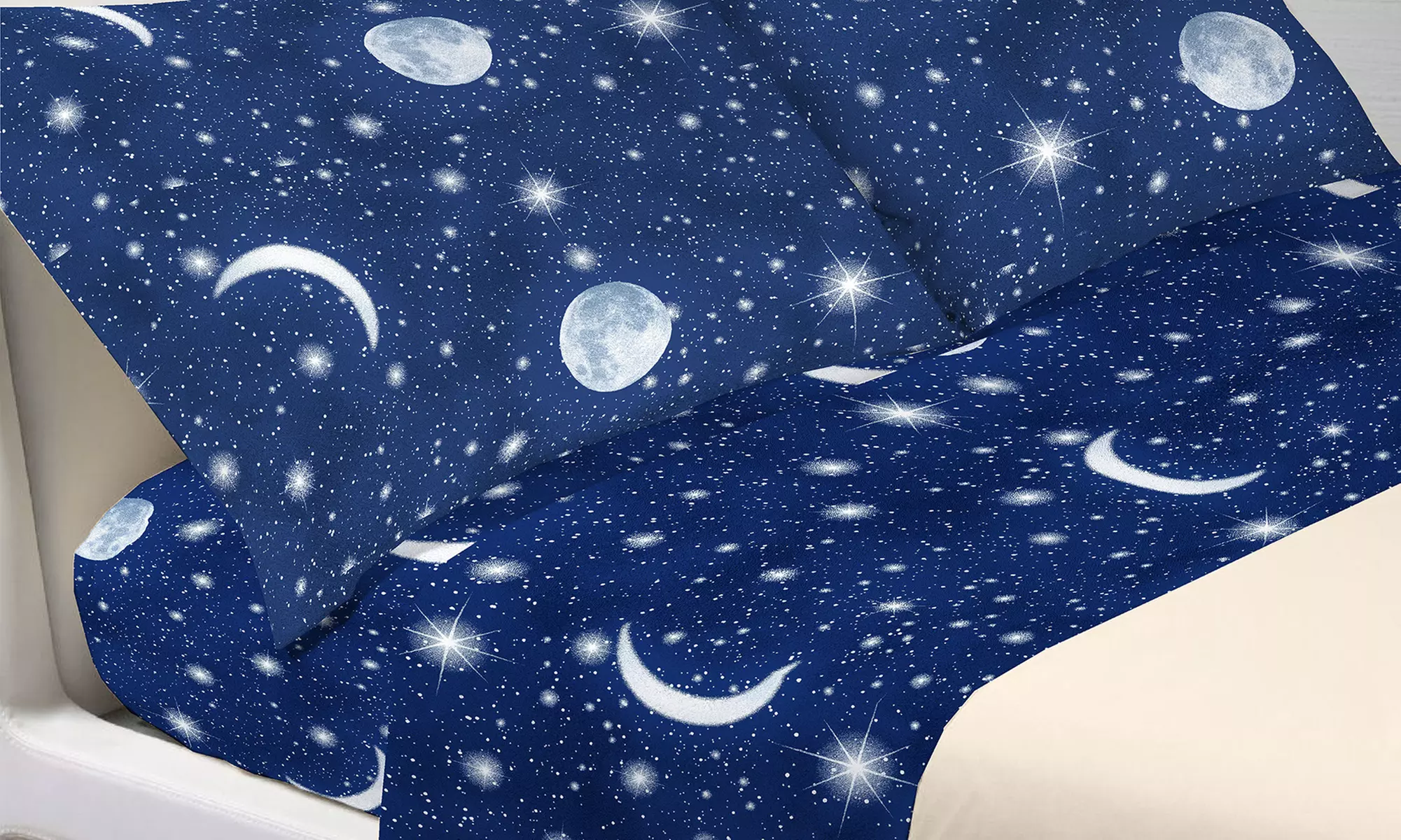 Completo Lenzuola 100% cotone Made in Italy Co.Ingros.Tex