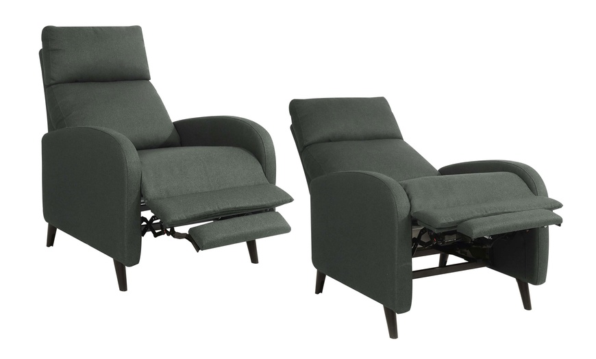 Image 2: Cariz Fabric Recliner Chair