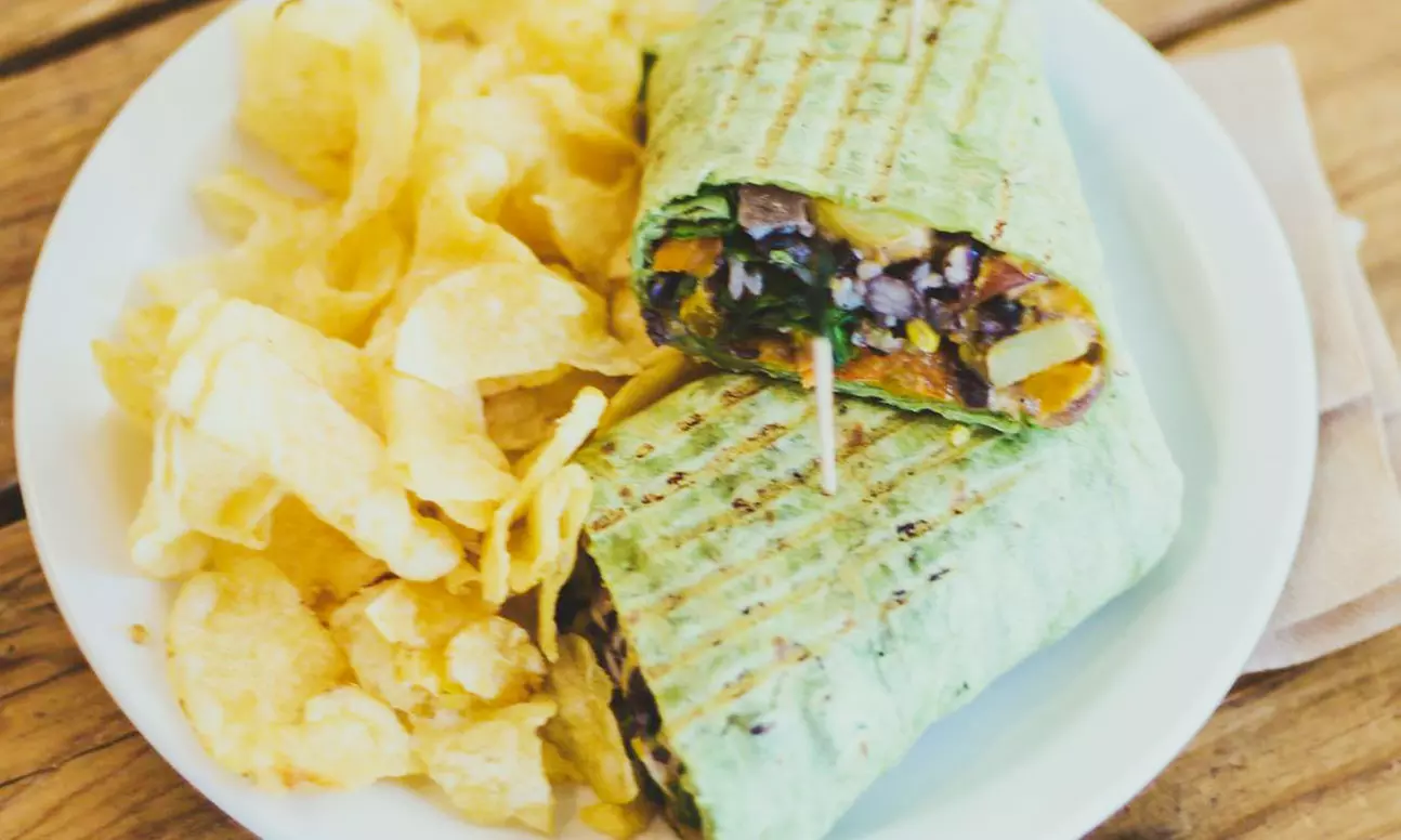 Food and Drink for Takeout or Dine-In at Fair Trade Cafe (Up to 20% Off). Two Options Available. - Second Medium