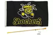 BSI Products NCAA 3' x 5' Flag and 60" Flag Pole Set - Second Medium