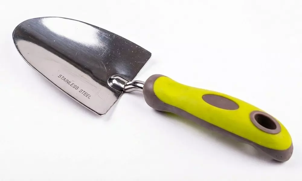 5-Piece Garden Hand Tool Set - Stainless Steel with Soft Grip Handles