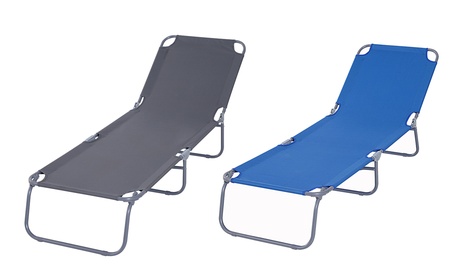 Lettino prendisole pieghevole, disponibile in 2 colori