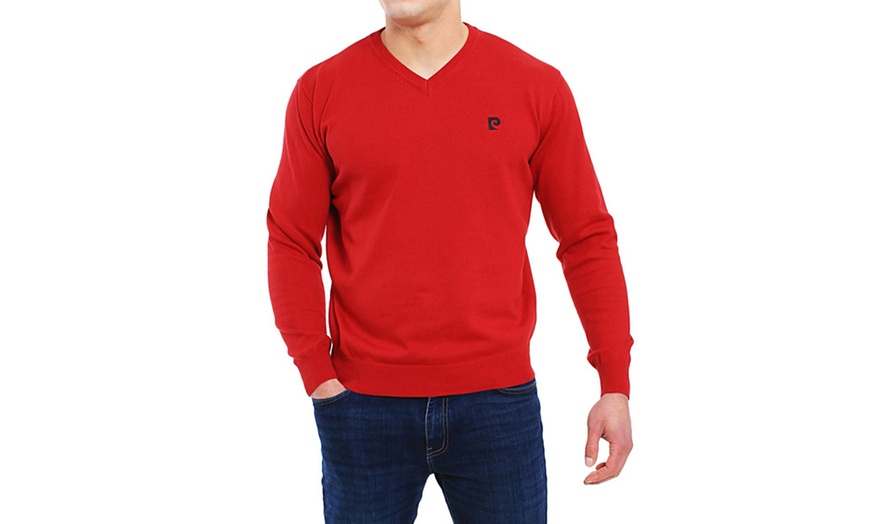 Image 4: Pull homme Pierre Cardin col V 100% coton