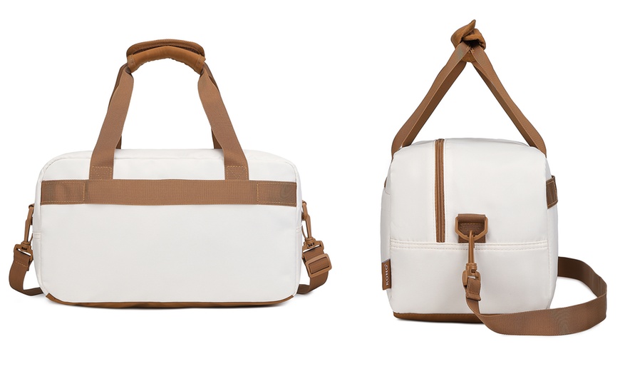 Image 12: Gift For Christmas-Kono 1 or 3-Piece Cream Suitcase And Duffel Bag