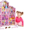 Image 8: 3D DIY Dollhouse Playset with Furniture and Figures for Kids