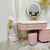 Image 2: Geneva Dressing Table Set with an Integrated LED Mirror