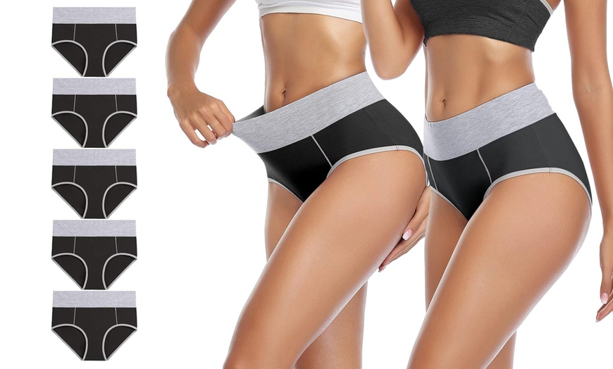 Image 2: Pack de braguitas para mujer 95% algodón