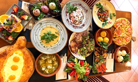 Für 2 Personen: Authentisch georgisches Schaschlik inkl. Beilage nach Wahl - Kartuli Eso