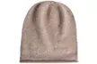 1x oder 2x Kaschmir Slouchy Beanie Strickmütze in Schwarz, Grau oder Kamel - Second Medium