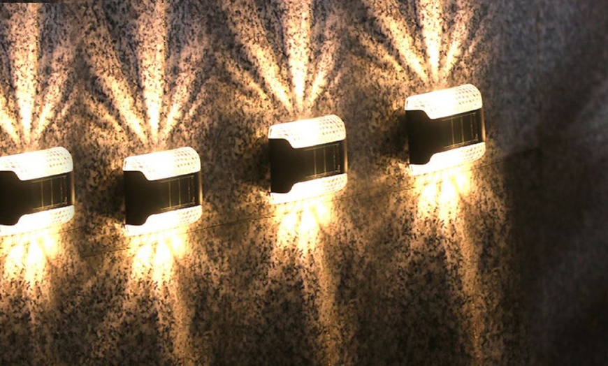 Image 3: Solar Lights Outdoor Decorative Wall Lights