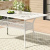 Image 6: Garden Outdoor Cast Aluminum Vintage Bistro Table 