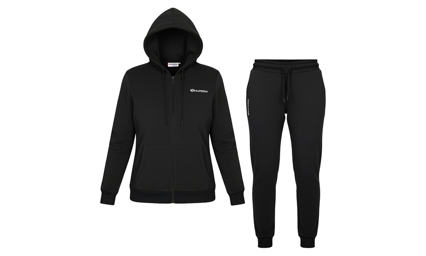 Image 6: Tuta donna Superga in cotone felpato