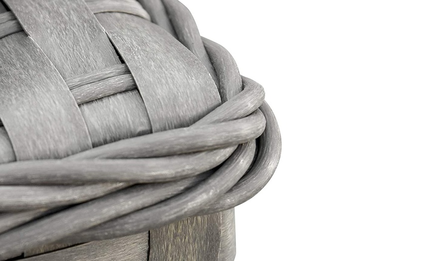 Image 3: Outsunny Six-Seater Rattan-Effect Corner Sofa Set