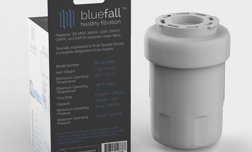 Image 2: 3 Pack GE MWF Refrigerator Water Filter Smartwater Compatible Filter
