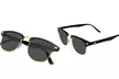 Emblem Eyewear - Classic Half Frame Vintage Horned Rim Mens Womens Sunglasses - Second Medium