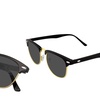 Image 3: Emblem Eyewear - Classic Half Frame Vintage Horned Rim Mens Womens Sunglasses