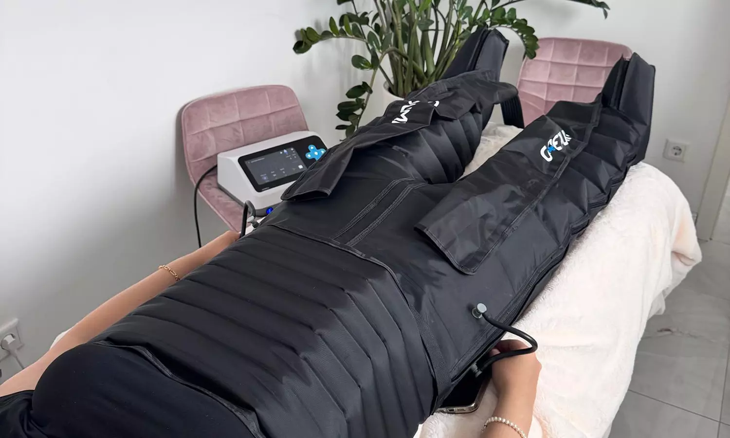 1-6 maschinelle Lymphdrainagen à 30 Min. für Beine oder Bauch