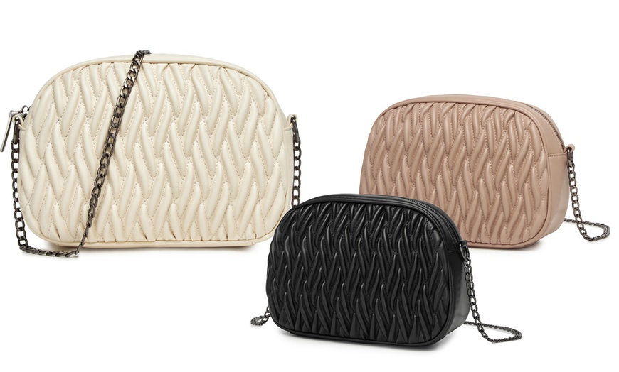 Image 1: Soft Lady's Crossbody Shoulder Bag With Long Strap
