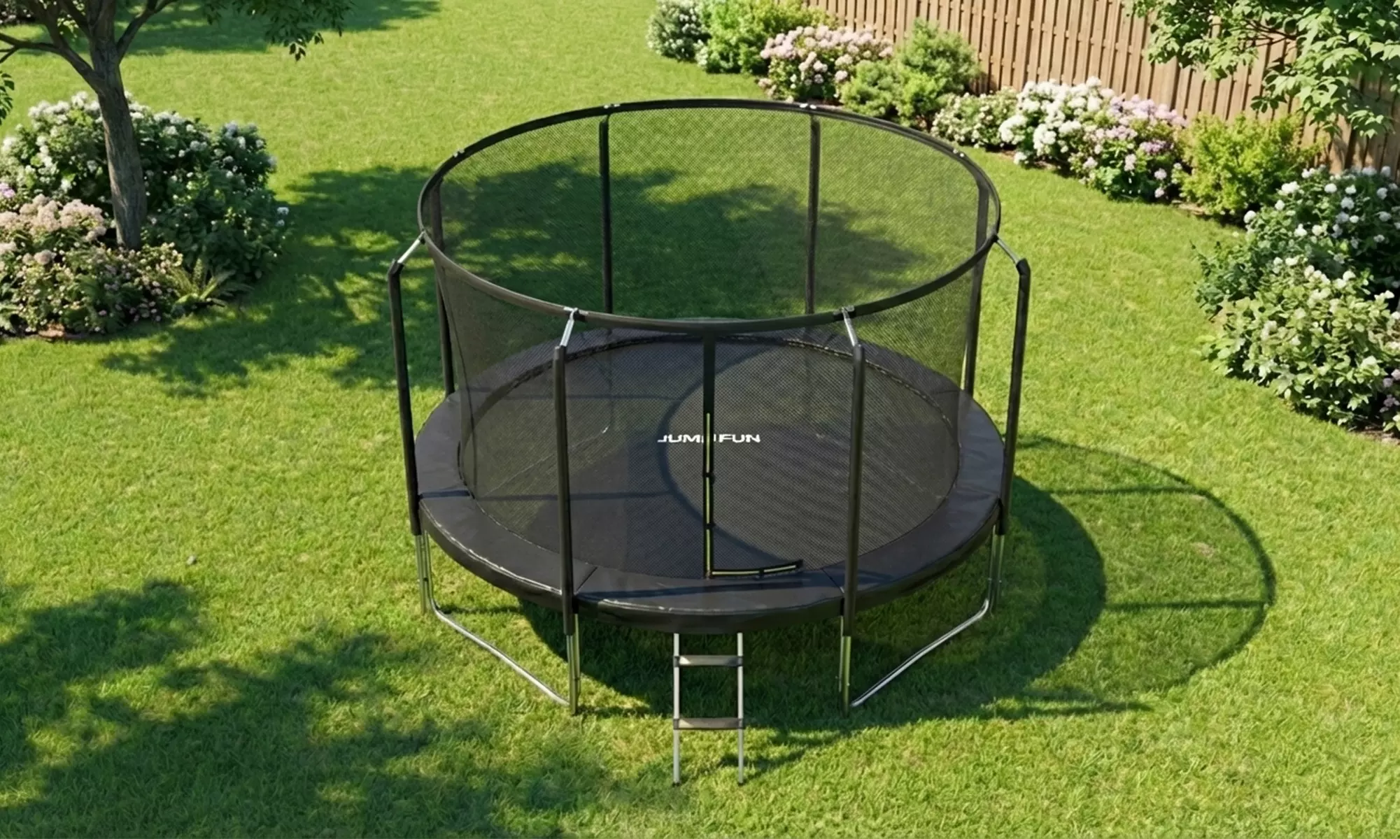 Jump4fun : trampoline de jardin sécurisé avec échelle