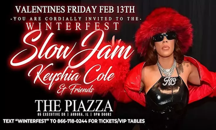 Valentine's WinterFest w/ Keyshia Cole & Friends on February 13 at 9 PM
