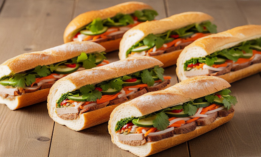 Image 3: Banh Mi & Drink Solo Deal, Duo & Drinks, Feast, or Banquet  for 4 or 6