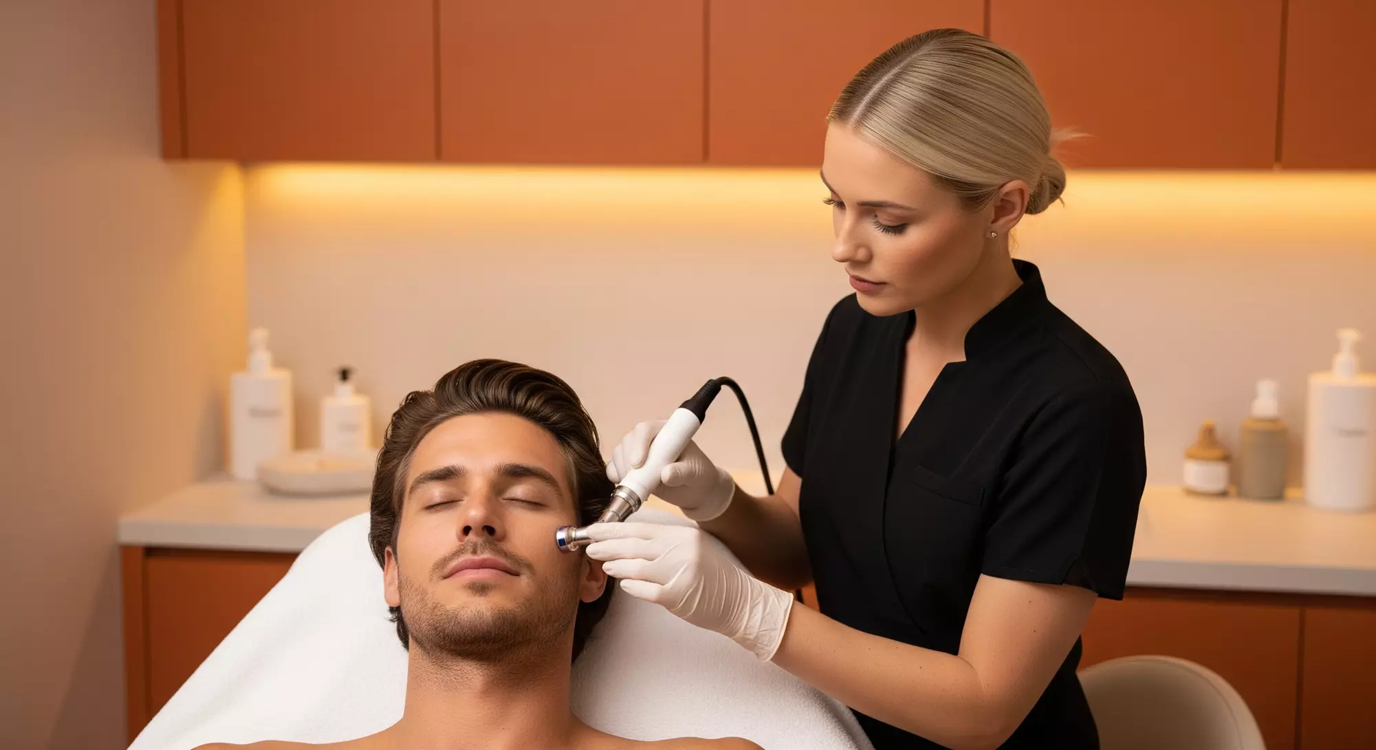 Unwind with Choice of Facial or Diamond Tip Microdermabrasion for Men