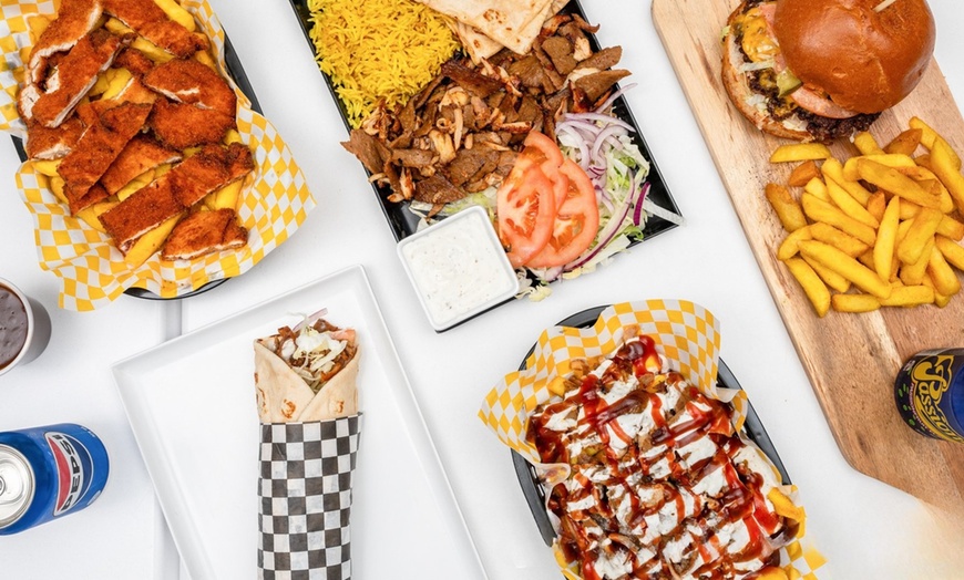 Image 1: Sizzling Kebabs, AB Packs & Burgers, & More Combos for 1 or 2 People