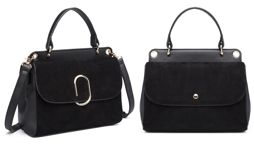 Image 2: Miss Lulu Matt Shoulder Bag