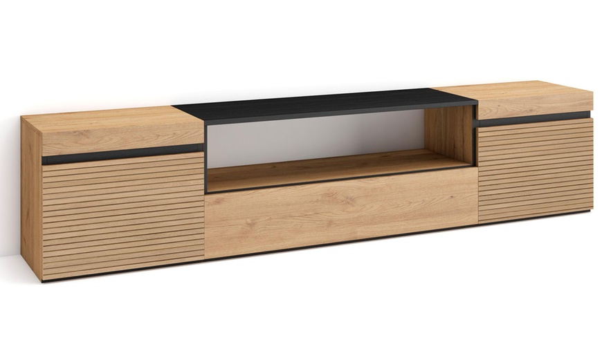 Image 17: TV-meubel met of zonder led-elektrische openhaard