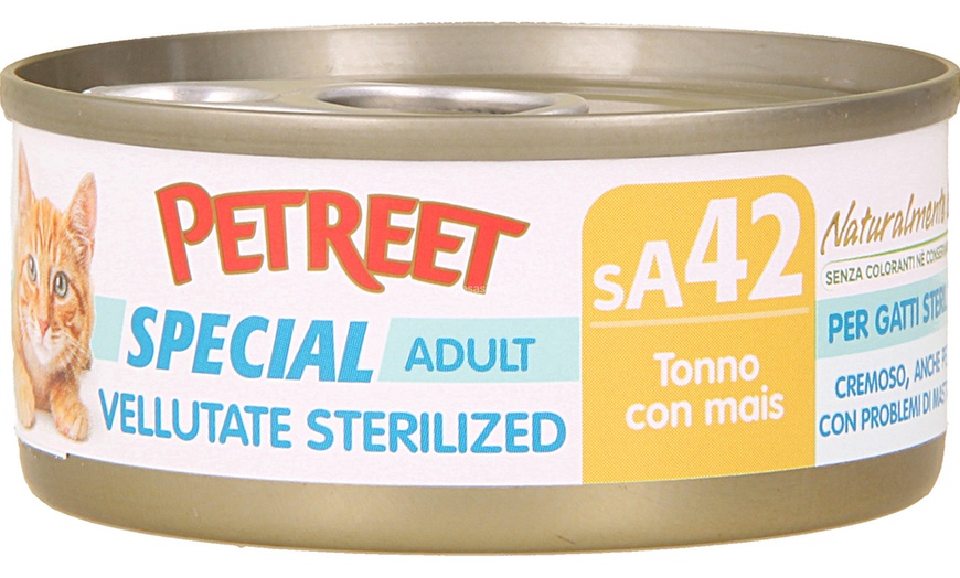 Image 12: Box Petreet per gatti con 60 scatolette da gusti misti
