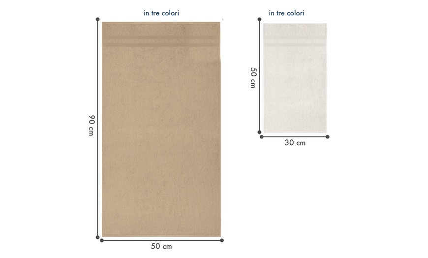 Image 8: Set 6 asciugamani in cotone