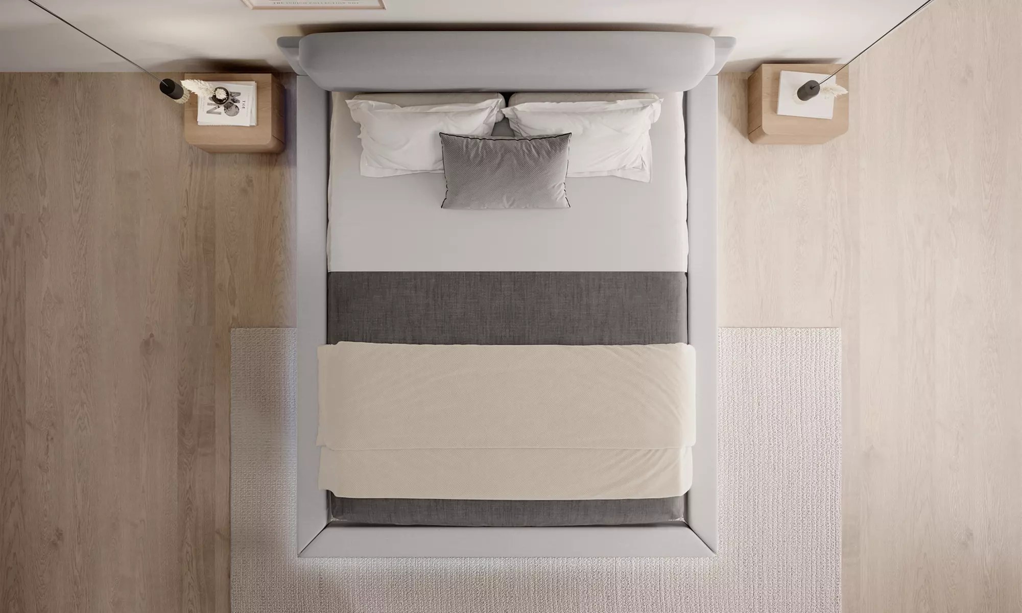 Lit double flottant Diana