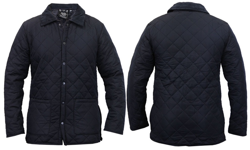 Image 6: Men's Quilted Jacket By Soul Star